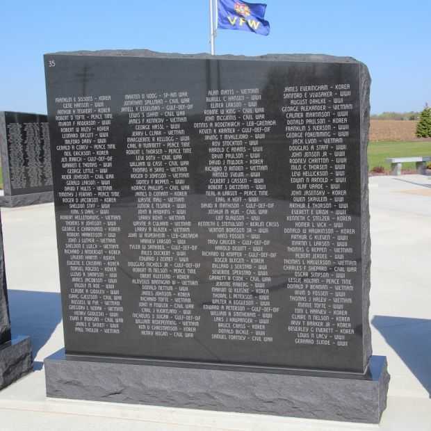 STOUGHTON AREA VETERANS MEMORIAL PARK WALL 35