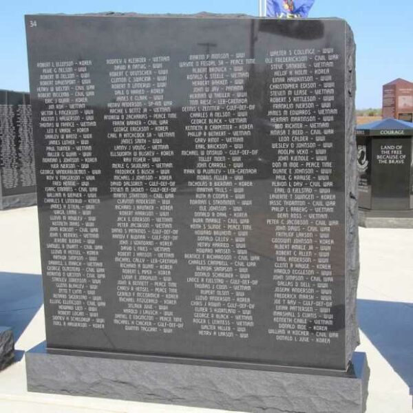 STOUGHTON AREA VETERANS MEMORIAL PARK WALL 34
