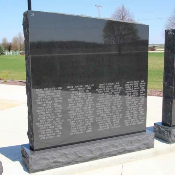 STOUGHTON AREA VETERANS MEMORIAL PARK WALL 27