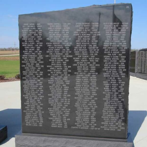 STOUGHTON AREA VETERANS MEMORIAL PARK WALL 24