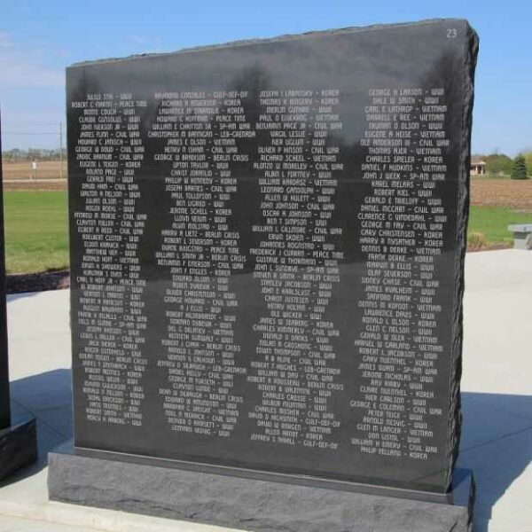 STOUGHTON AREA VETERANS MEMORIAL PARK WALL 23