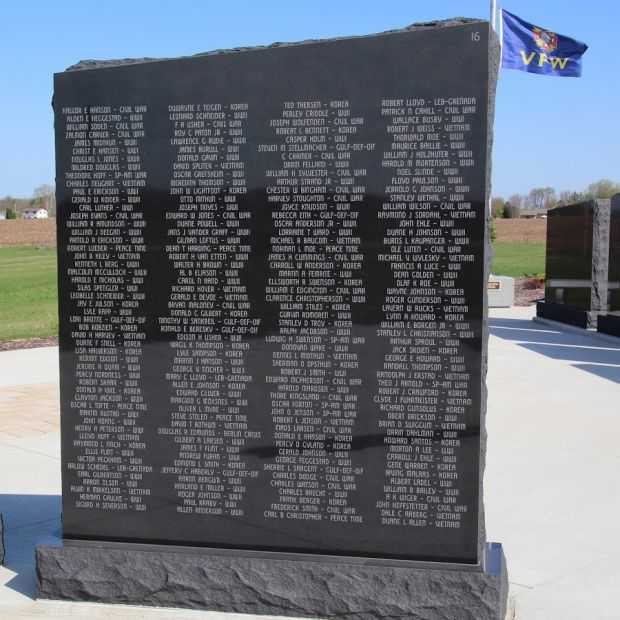STOUGHTON AREA VETERANS MEMORIAL PARK WALL 16