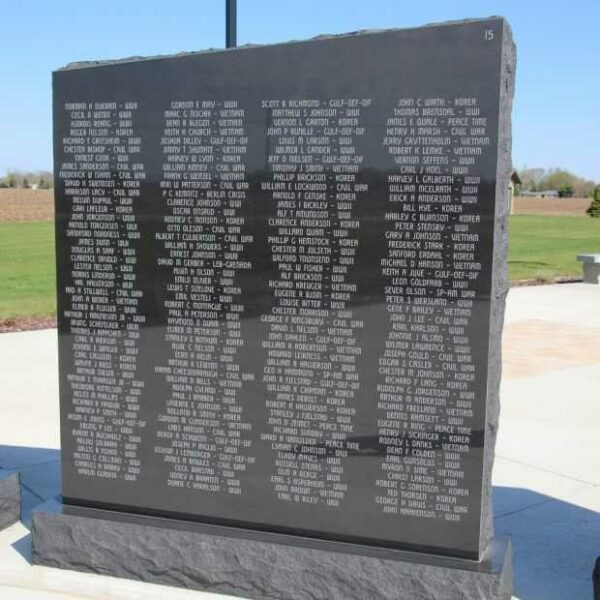 STOUGHTON AREA VETERANS MEMORIAL PARK WALL 15
