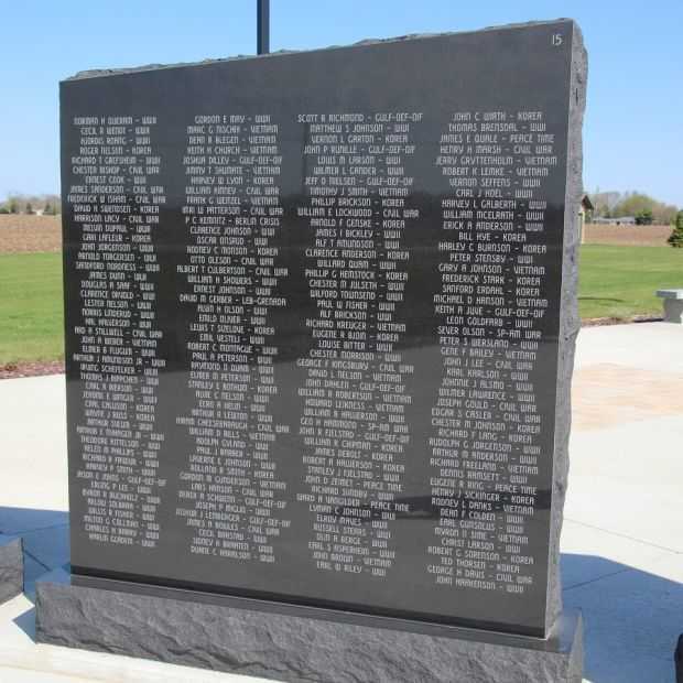 STOUGHTON AREA VETERANS MEMORIAL PARK WALL 15