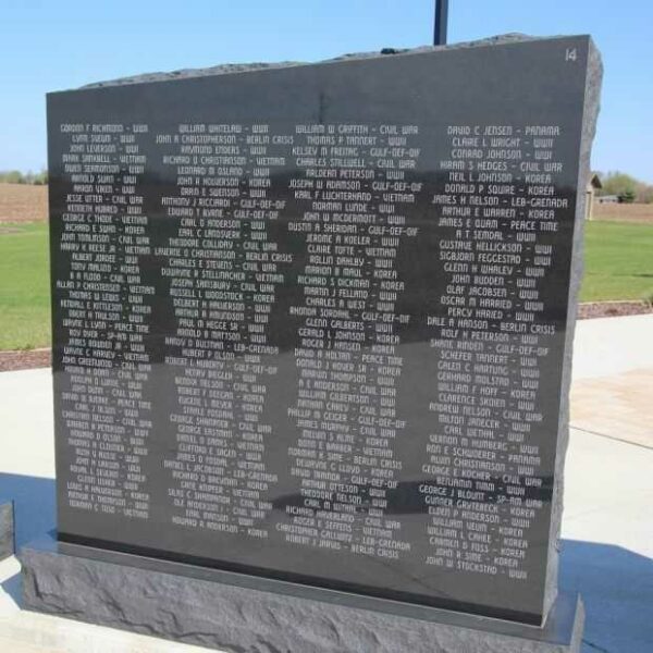 STOUGHTON AREA VETERANS MEMORIAL PARK WALL 14