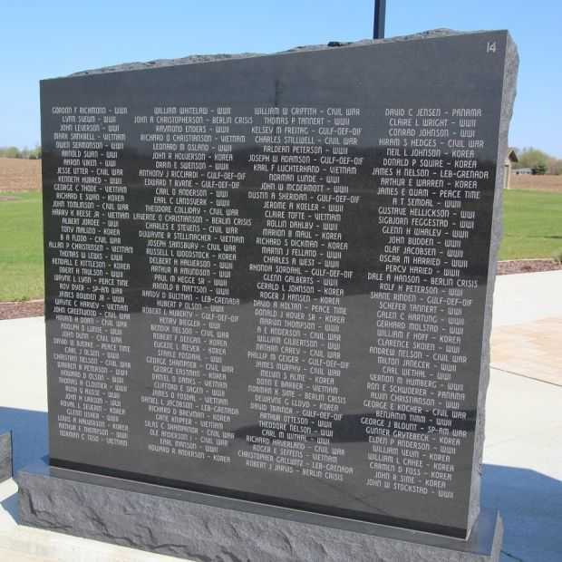 STOUGHTON AREA VETERANS MEMORIAL PARK WALL 14