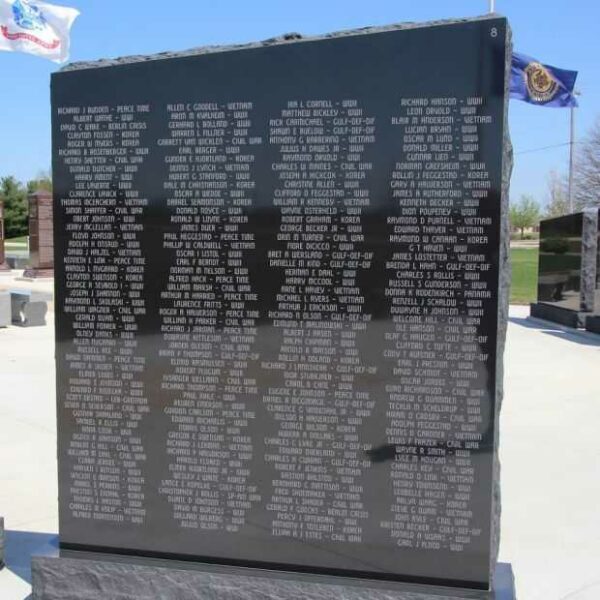 STOUGHTON AREA VETERANS MEMORIAL PARK WALL 8