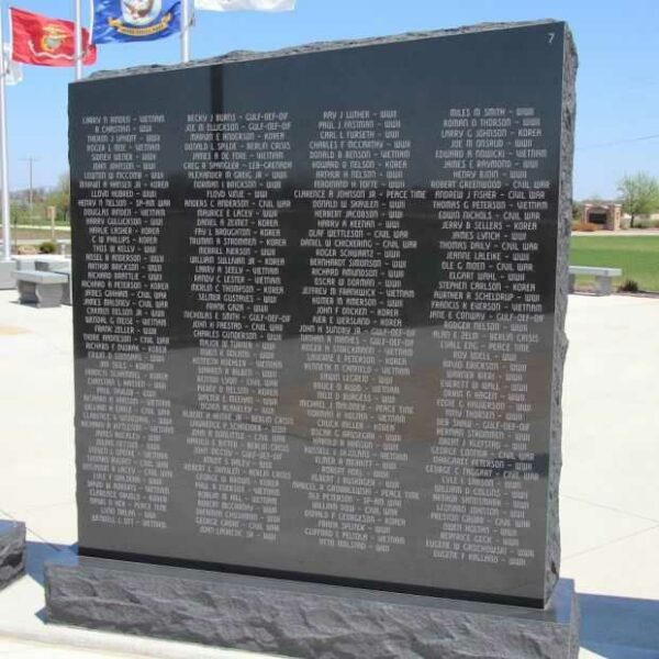 STOUGHTON AREA VETERANS MEMORIAL PARK WALL 7