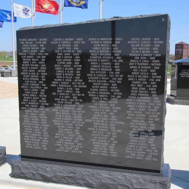 STOUGHTON AREA VETERANS MEMORIAL PARK WALL 6