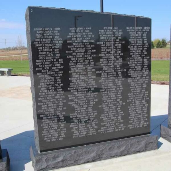 STOUGHTON AREA VETERANS MEMORIAL PARK WALL 2