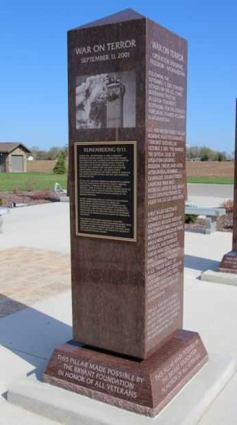REMEMBERING 9/11 WAR MEMORIAL PILLAR