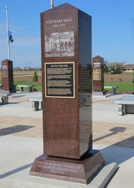 BATTLE FOR HUE WAR MEMORIAL PILLAR