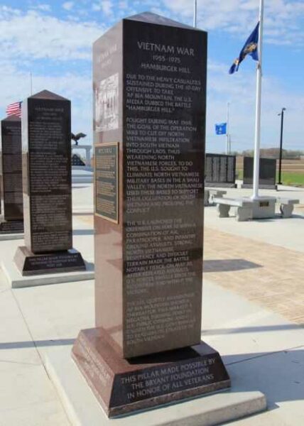 BATTLE FOR HUE WAR MEMORIAL PILLAR SIDE B