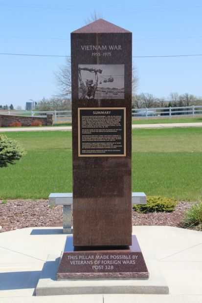 SUMMARY VIETNA,M WAR MEMORIAL PILLAR