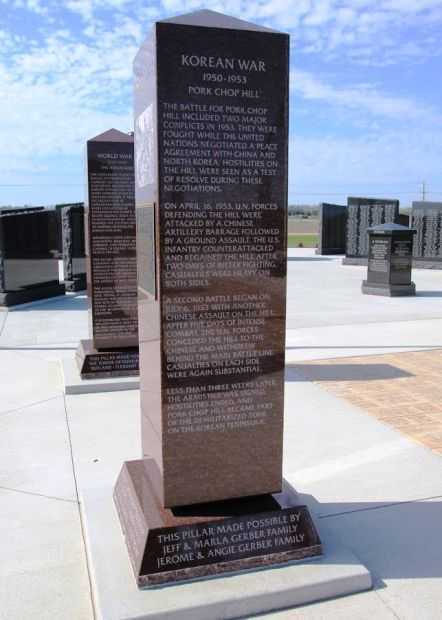 CHOSIN RESERVOIR WAR MEMORIAL PILLAR SIDE B