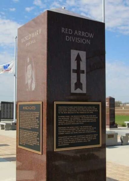 RED ARROW DIVISION WAR MEMORIAL PILLAR