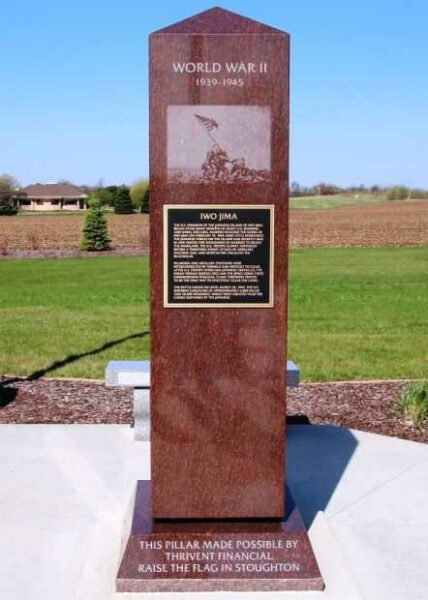 IWO JIMA WAR MEMORIAL PILLAR