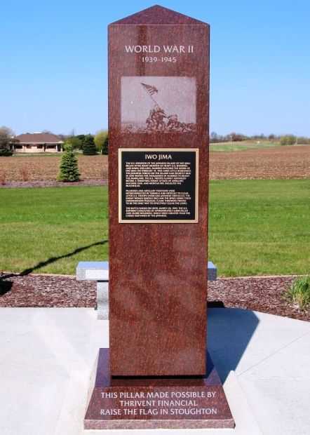 IWO JIMA WAR MEMORIAL PILLAR