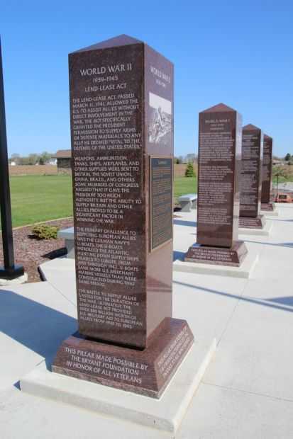 SUMMARY WORLD WAR II MEMORIAL PILLAR SIDE A