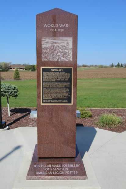 SUMMARY WORLD WAR I MEMORIAL PILLAR