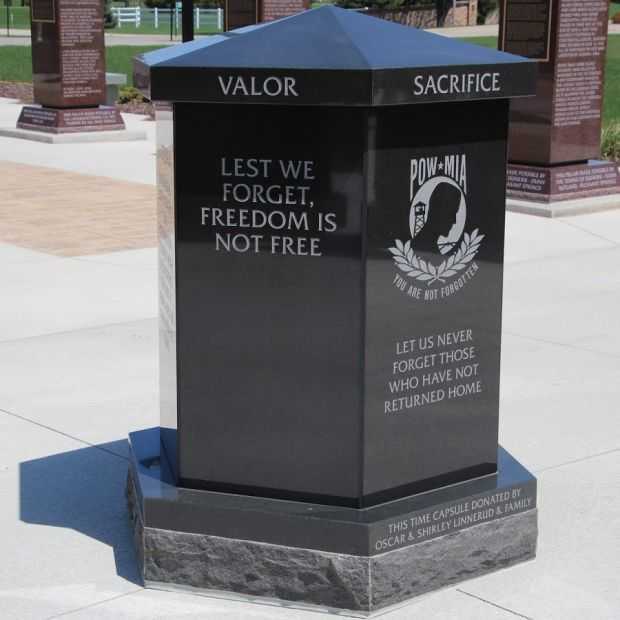 STOUGHTON AREA VETERANS MEMORIAL PARK TIME CAPSULE C