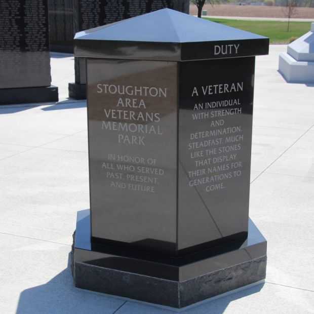 STOUGHTON AREA VETERANS MEMORIAL PARK TIME CAPSULE A