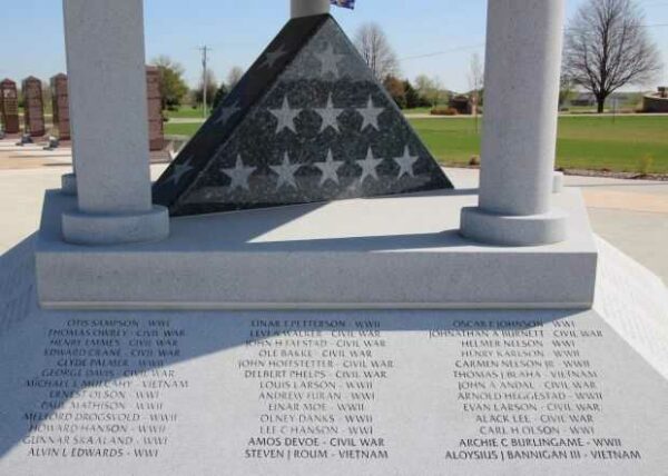 REMEMBER OUR FALLEN WAR MEMORIAL PAVILLION SIDE B