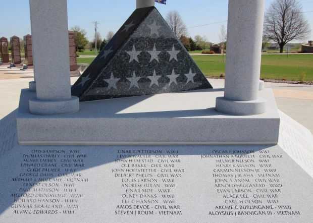 REMEMBER OUR FALLEN WAR MEMORIAL PAVILLION SIDE B