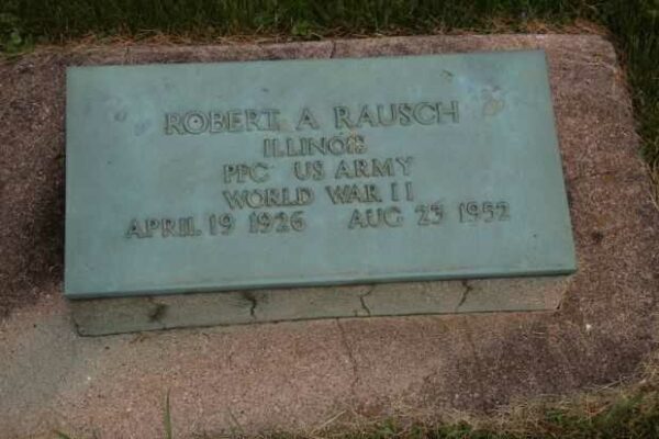 ROBERT A RAUSCH MEMORIAL CEMETERY STONE