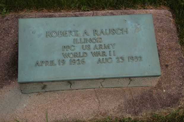 ROBERT A RAUSCH MEMORIAL CEMETERY STONE