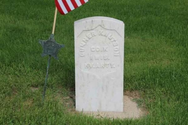 GUNNER KNUSTSON MEMORIAL CEMETERY STONE