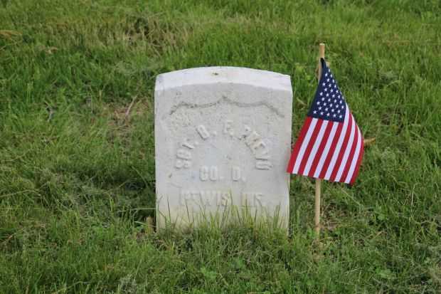 SGT. B. F. PREVO MEMORIAL CEMETERY STONE
