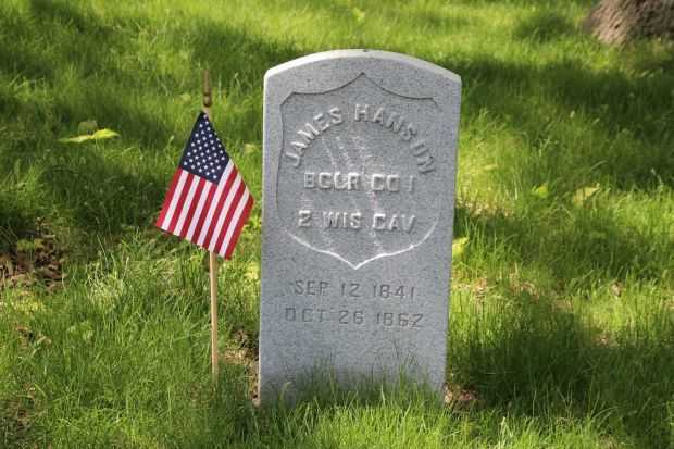 JAMES HANSON MEMORIAL CEMETERY STONE