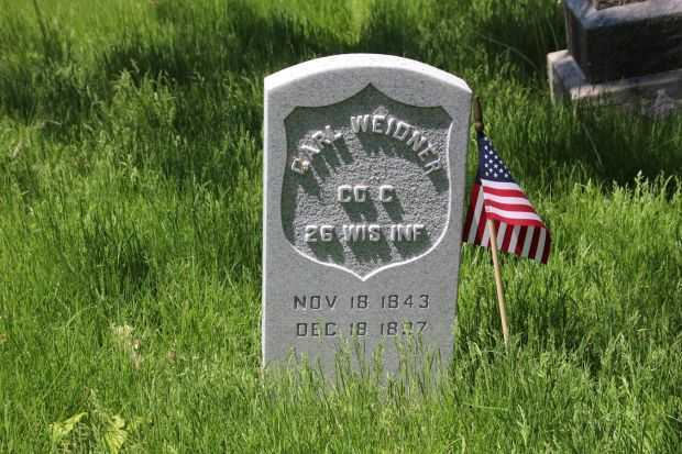 CARL WEIDNER MEMORIAL CEMETERY STONE