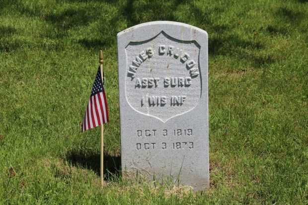 JAMES CRUGOM MEMORIAL CEMETERY STONE