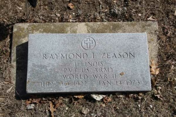 RAYMOND L ZEASON MEMORIAL CEMETERY STONE