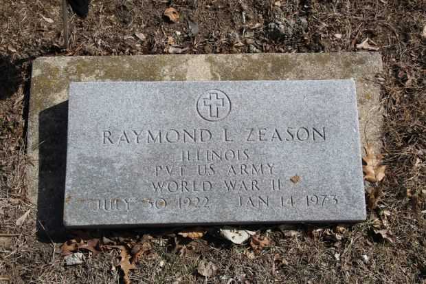 RAYMOND L ZEASON MEMORIAL CEMETERY STONE