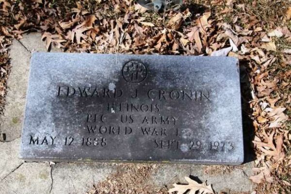 EDWARD J CRONIN MEMORIAL CEMETERY STONE