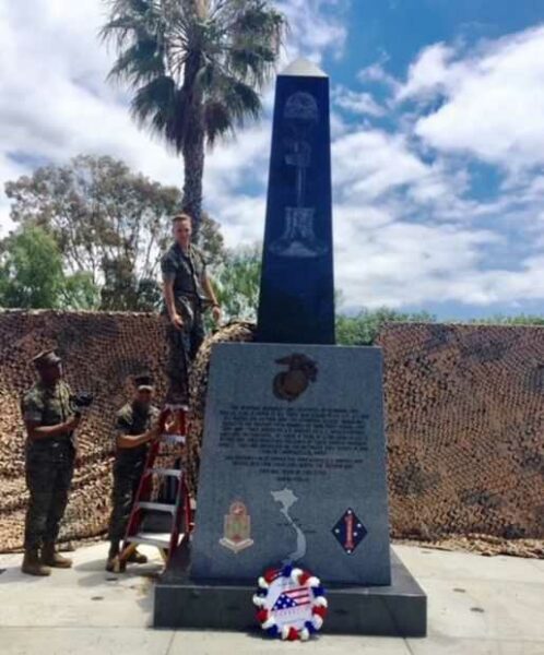 CAMP PENDLETON 1ST MARIN DIVISION WAR MEMORIAL