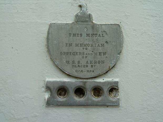 U.S.S. AKRON MEMORIAL PLAQUE