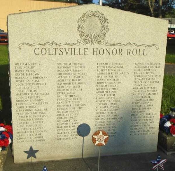 COLTSVILLE HONOR ROLL MEMORIAL
