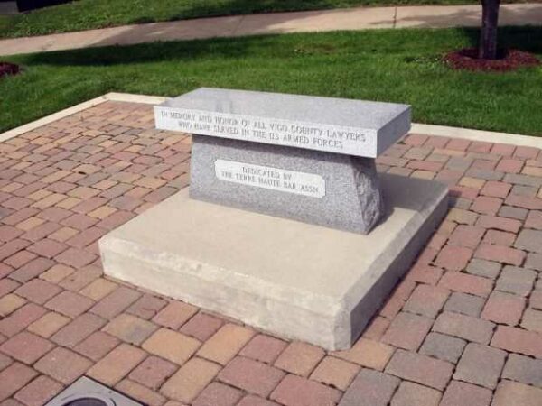 VIGO COUNTY LAWYERS MEMORIAL BENCH
