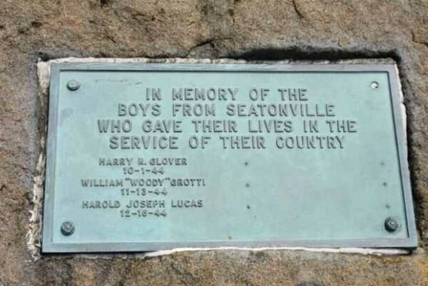 BOYS FROM SEATONVILLE WAR MEMORIAL PLAQUE