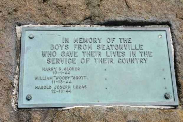 BOYS FROM SEATONVILLE WAR MEMORIAL PLAQUE