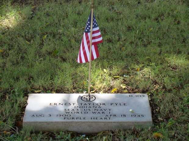 ERNEST TAYLOR PYLE MEMORIAL CEMETERY STONE