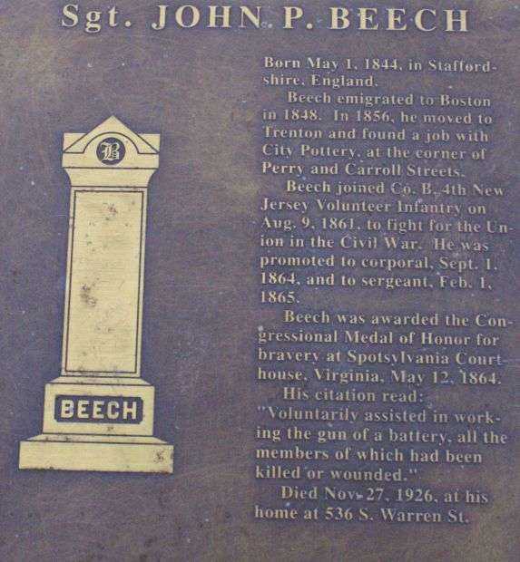 SGT. JOHN P. BEECH MEDAL OF HONOR PLAQUE