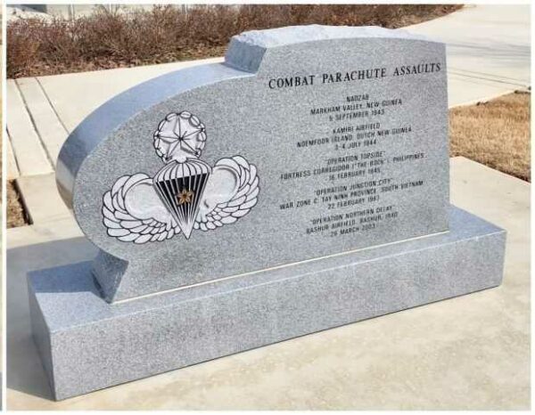 503D INFANTRY REGIMENT (AIRBORNE) WAR MEMORIAL BACK