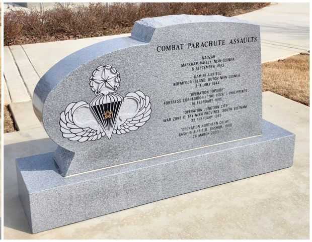 503D INFANTRY REGIMENT (AIRBORNE) WAR MEMORIAL BACK