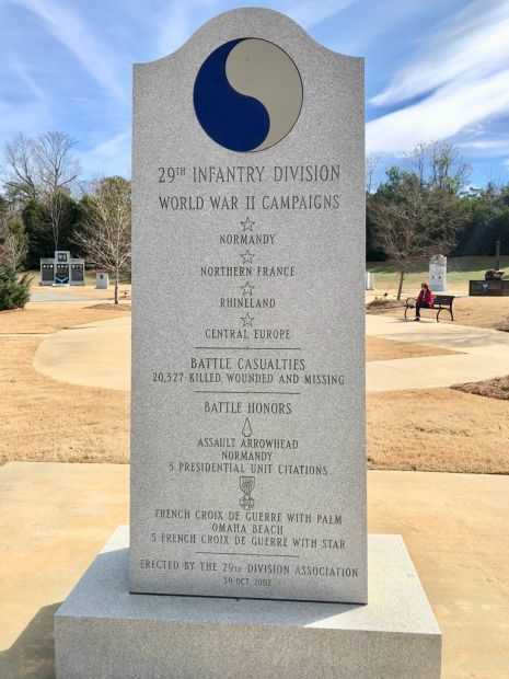 29TH INFANTRY DIVISION WAR MEMORIAL BACK