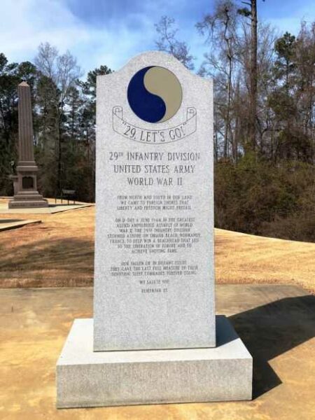 29TH INFANTRY DIVISION WAR MEMORIAL FRONT